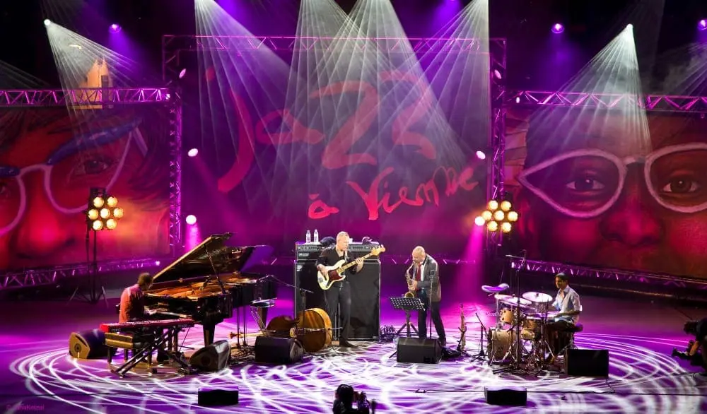 Avishai Cohen on stage with band by Jana Ketzel