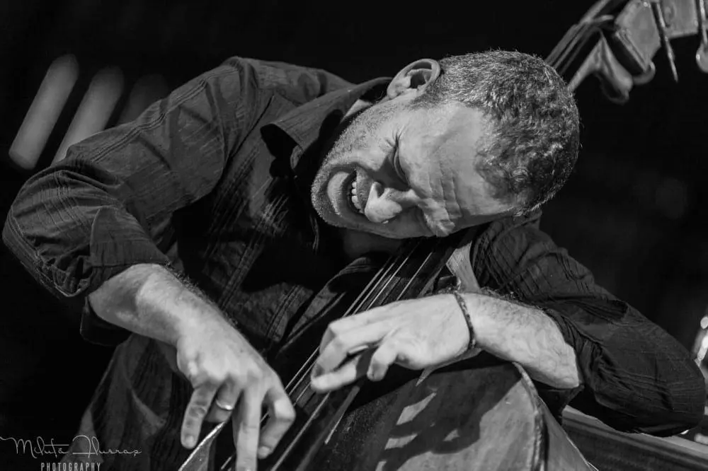 Avishai Cohen playing double bass