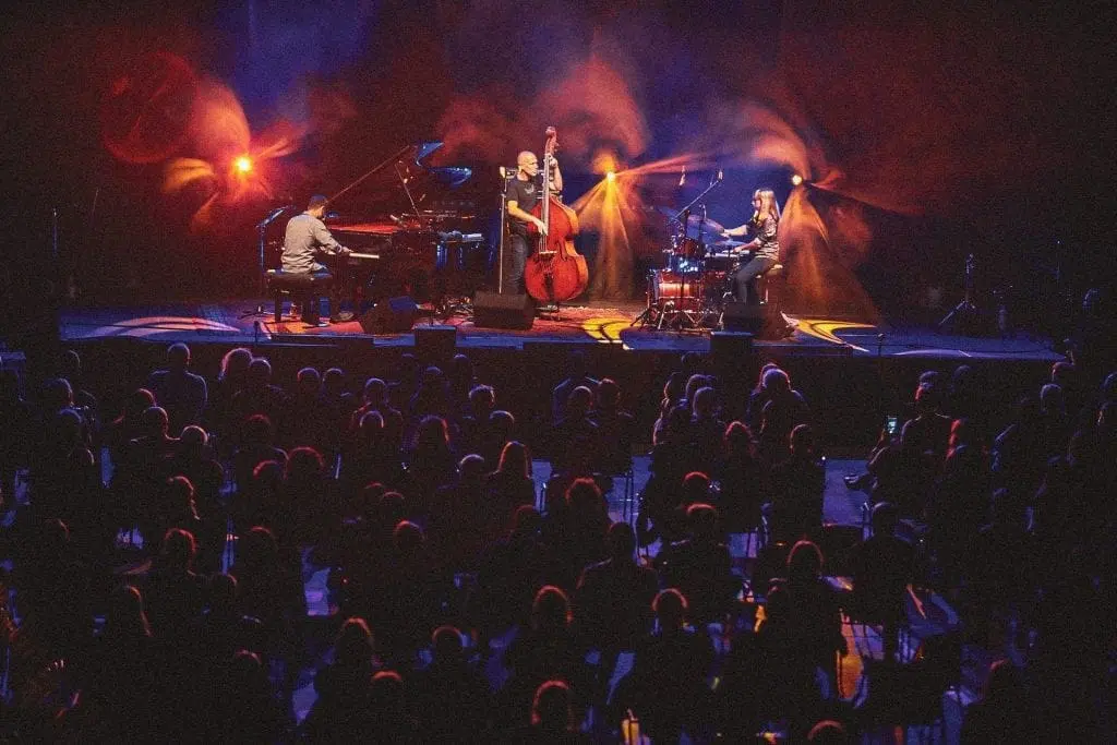 New Trio - 2020 - Avishai Cohen Trio on stage with audience