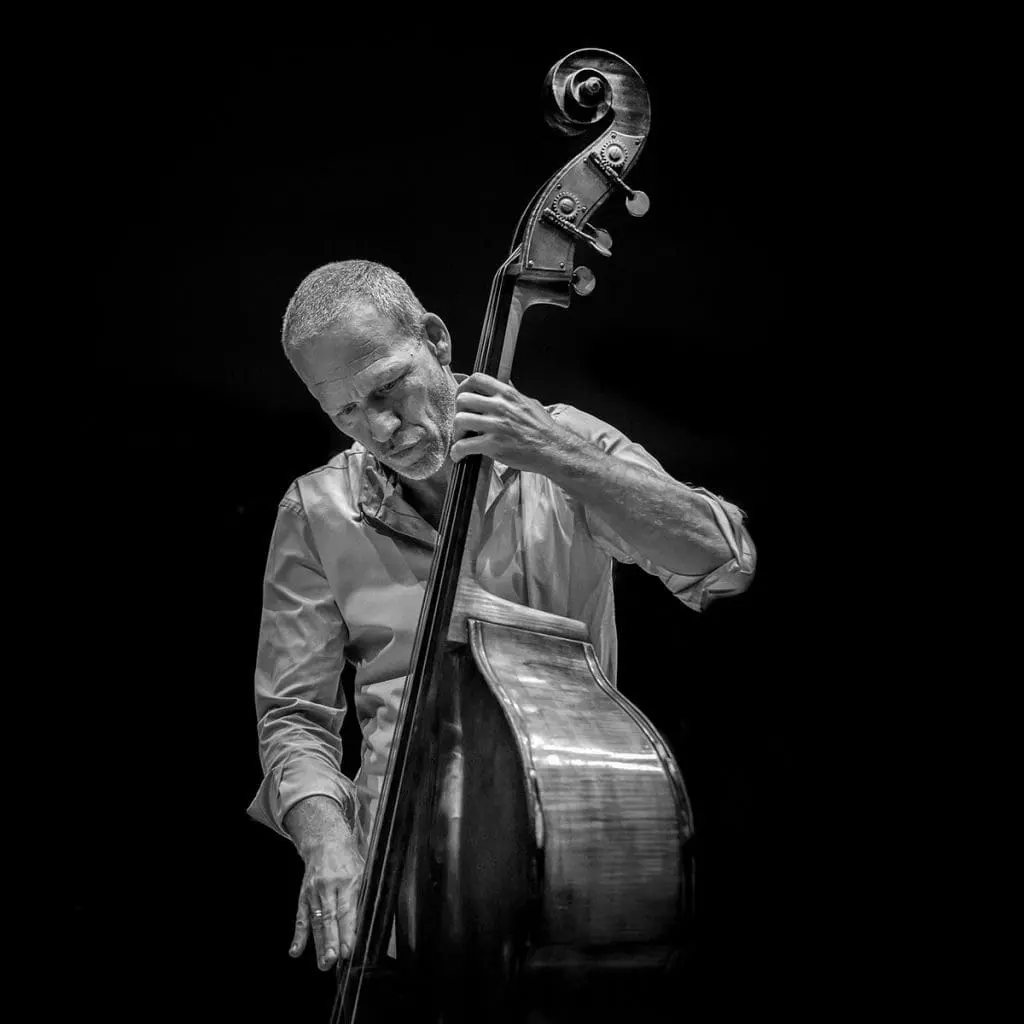 Trio Live Show 2021 - Avishai Cohen playing Double Bass (Black and White)