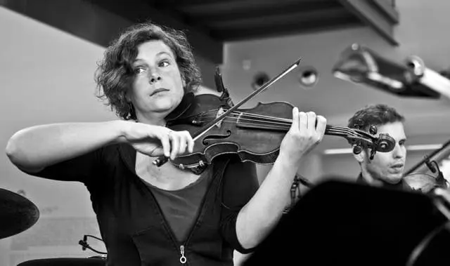 musician playing violin