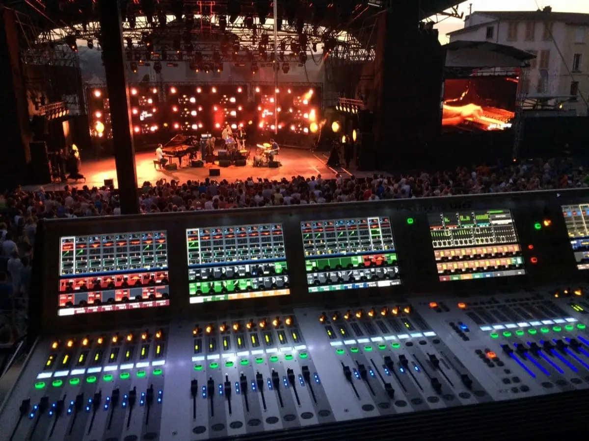 Avishai Cohen's New York Division - the soubd desk and stage